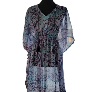 SHEER Beach Coverup Dress Size OZ EUC